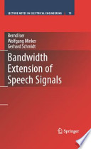 Bandwidth extension of speech signals /