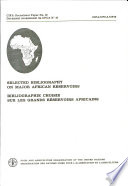 Selected bibliography on major African reservoirs /