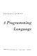 A programming language /
