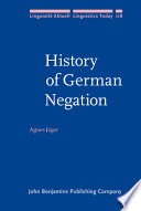 History of German negation /