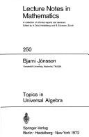 Topics in universal algebra.