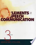 Elements of speech communication /