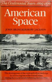 American space : the centennial years, 1865-1876.