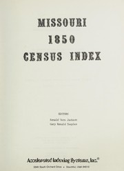 Missouri 1850 census index /