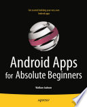 Android Apps for Absolute Beginners /