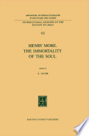 Henry More. The Immortality of the Soul /