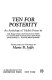 Ten for posterity ; an anthology of Yiddish poems /