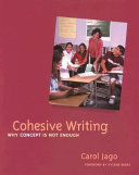 Cohesive writing : why concept is not enough /