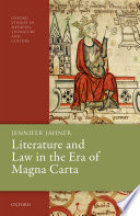 Literature and law in the era of Magna Carta /