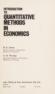 Introduction to quantitative methods in economics /
