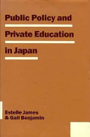 Public policy and private education in Japan /