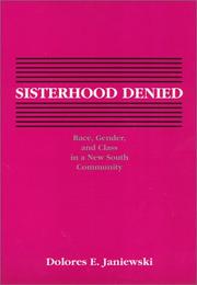 Sisterhood denied : race, gender, and class in a New South community /