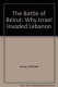 The battle of Beirut : why Israel invaded Lebanon /