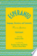 Esperanto : language, literature, and community /