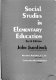 Social studies in elementary education /