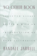 No other book : selected essays /