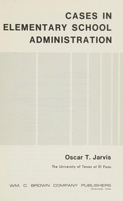 Cases in elementary school administration /