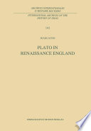 Plato in Renaissance England /