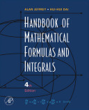 Handbook of mathematical formulas and integrals /