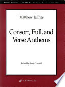 Consort, full, and verse anthems /