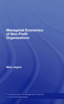 Managerial economics of non-profit organizations /