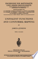 Univalent functions and conformal mapping.