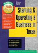 Starting and operating a business in Texas /