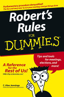Robert's Rules for dummies /