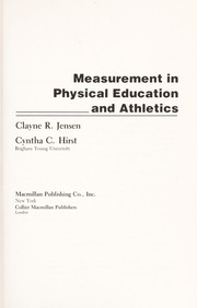 Measurement in physical education and athletics /