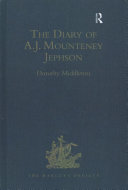 The diary of A.J. Mounteney Jephson : Emin Pasha Relief Expedition, 1887-1889 /