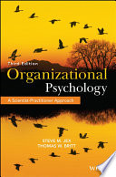 Organizational psychology : a scientist-practitioner approach /
