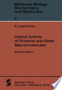 Optical Activity of Proteins and Other Macromolecules /