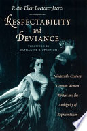 Respectability and deviance : nineteenth-century German women writers and the ambiguity of representation /