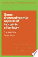 Some thermodynamic aspects of inorganic chemistry /