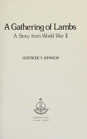A gathering of lambs : a story from World War II /