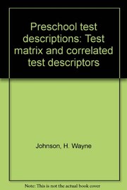 Preschool test descriptions : test matrix and correlated test descriptors /