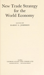 New trade strategy for the world economy /