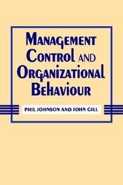 Management control and organizational behaviour /