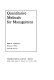 Quantitative methods for management /