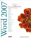 Microsoft Office Word 2007 on demand /