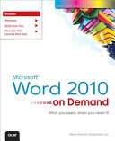 Microsoft Word 2010 on demand /