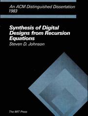 Synthesis of digital designs from recursion equations /