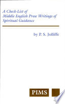 A check-list of Middle English prose writings of spiritual guidance /