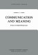 Communication and meaning : an essay in applied modal logic /