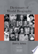 Dictionary of World Biography.