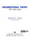 Organizational theory : text and cases /