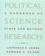 Political science research : a handbook of scope and methods /