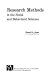 Research methods in the social and behavioral sciences /