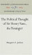 The political thought of Sir Henry Vane, the younger /