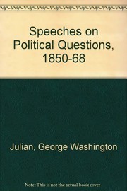 Speeches on political questions /